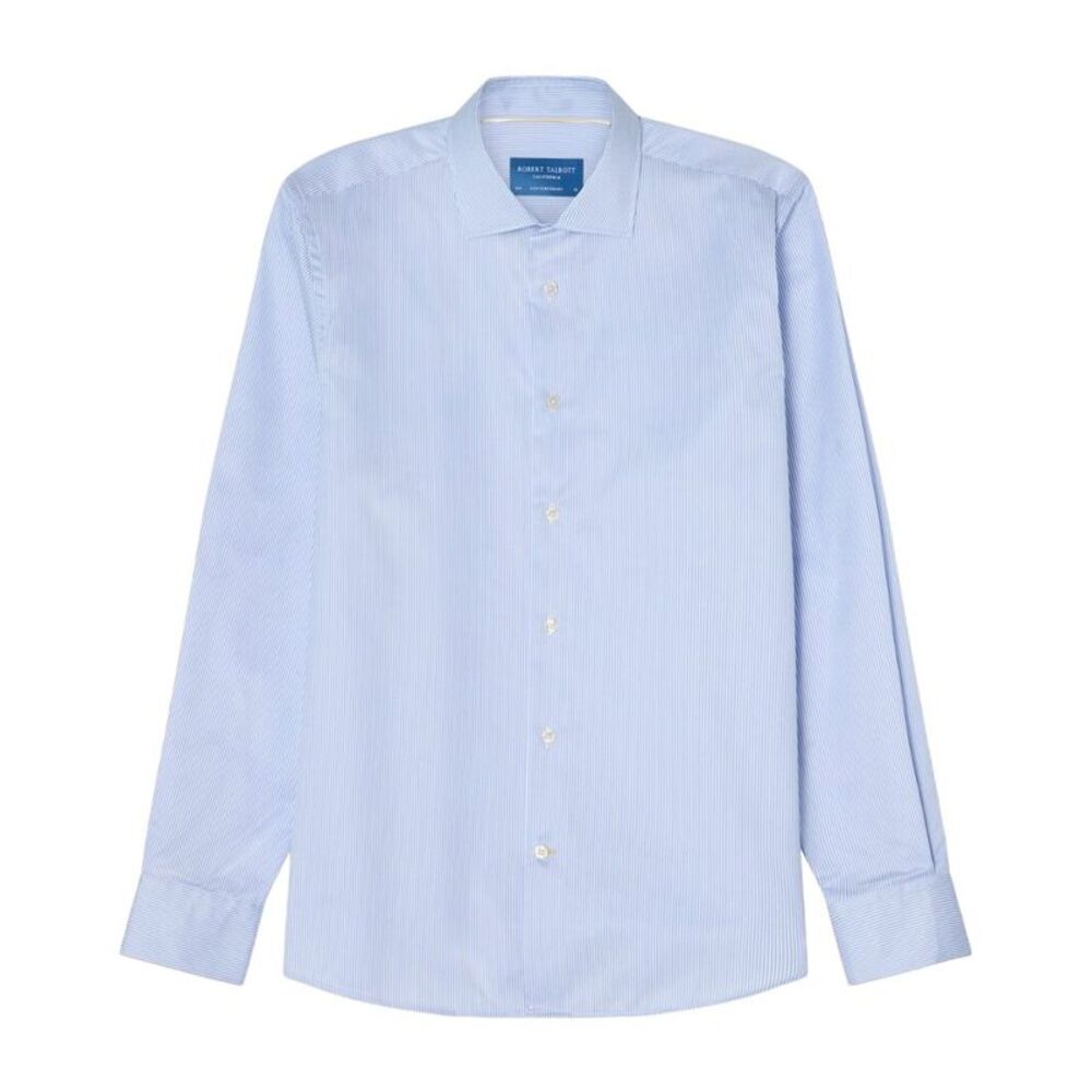 Robert Talbott Mens Reynolds Mini Stripe Twill Shirt
